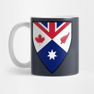 CANZUK: Canada, Australia, New Zealand, United Kingdom (Shield Design) Mug